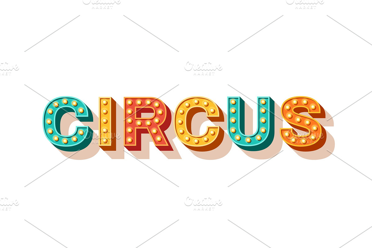 Circus typography design in Textures - product preview 8