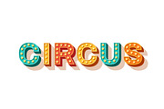 Circus typography design