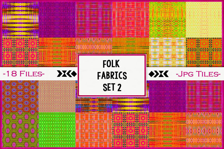 Folk Art Fabric 2:  Hot Summer in Patterns - product preview 8