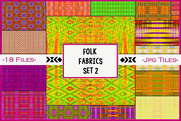 Folk Art Fabric 2:  Hot Summer in Patterns - product preview 5