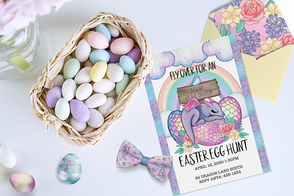 Dragon Land - Easter Clipart in Illustrations - product preview 2