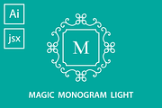Magic Monogram Light script
