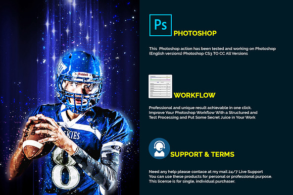 Ray Lighting photoshop action in Add-Ons - product preview 1