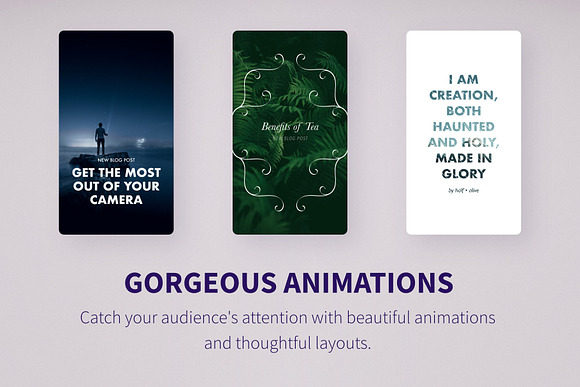 Keynote ○ Animated Stories – III in Instagram Templates - product preview 2