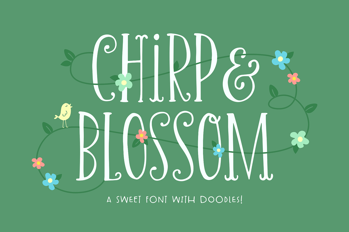 Chirp & Blossom Font in Display Fonts - product preview 8
