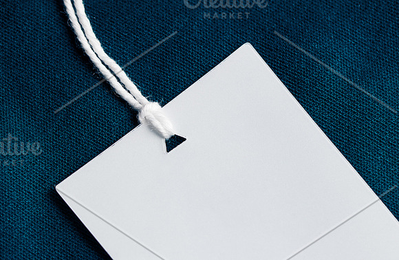Clothes label tag blank mockup in Product Mockups - product preview 2