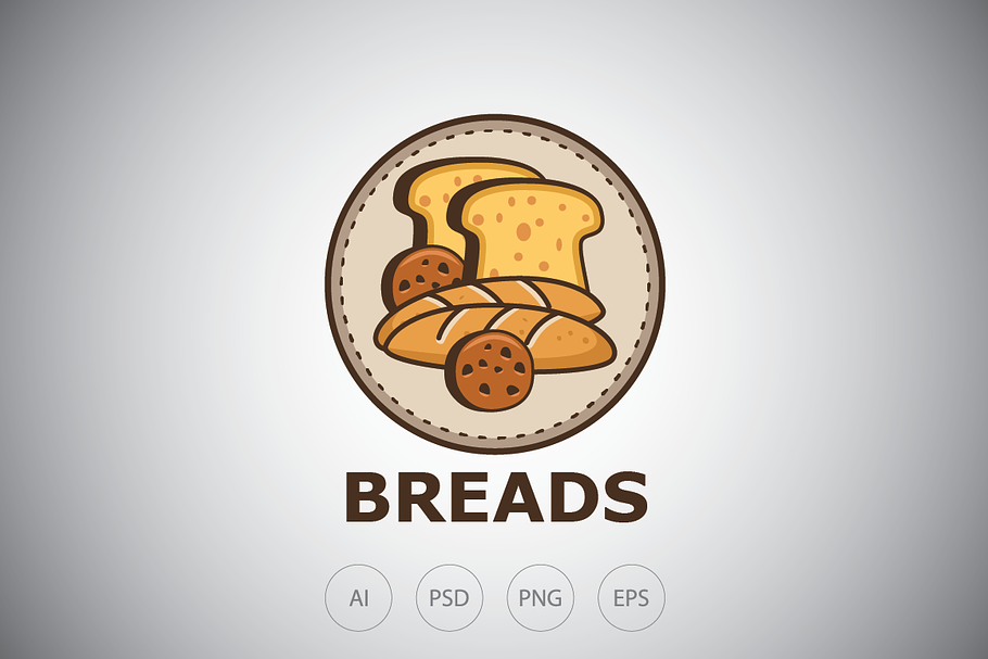 Twin Breads Logo Template