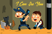 I Can See You - Vector Illustration