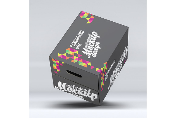 Cardboard Box Mock-Up in Product Mockups - product preview 1