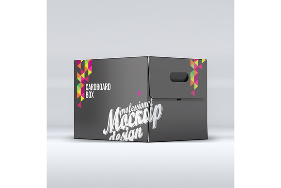 Cardboard Box Mock-Up in Product Mockups - product preview 2