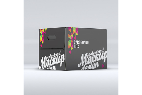 Cardboard Box Mock-Up in Product Mockups - product preview 3