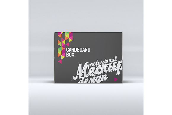 Cardboard Box Mock-Up in Product Mockups - product preview 5