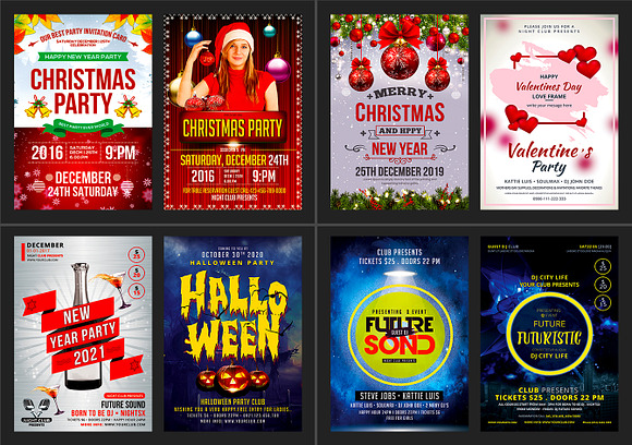 100-Party Flyers Bundle in Flyer Templates - product preview 8