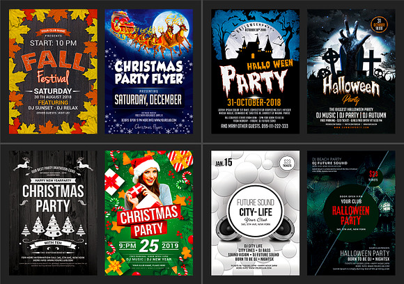 100-Party Flyers Bundle in Flyer Templates - product preview 9
