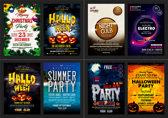 100-Party Flyers Bundle in Flyer Templates - product preview 12