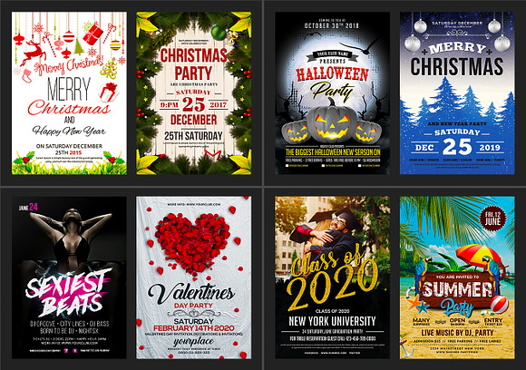 100-Party Flyers Bundle in Flyer Templates - product preview 13