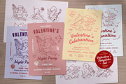 Valentine's Flyer Design Set