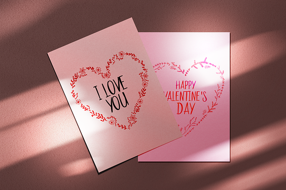 Eight Floral Valentine's Day Hearts in Graphics - product preview 6