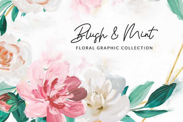 Blush & Mint. Graphic Collection