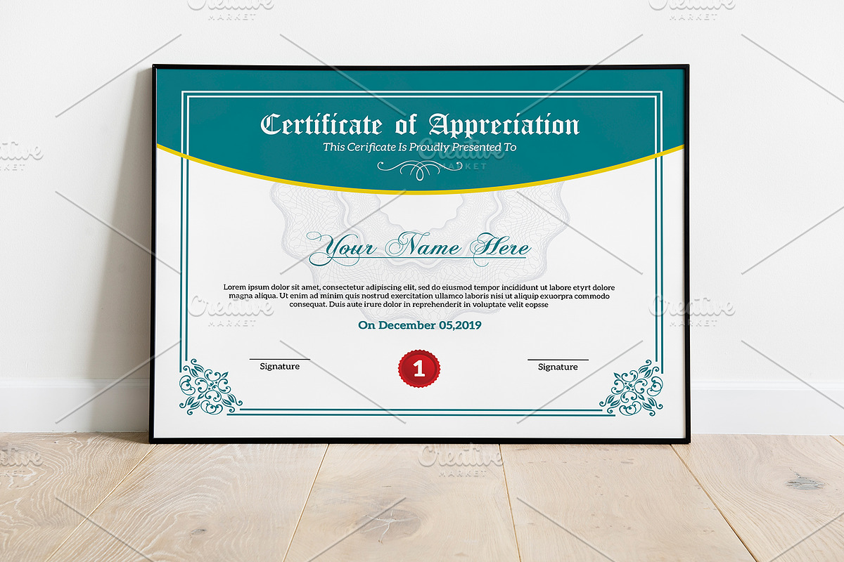 Certificate of Appreciation V23 in Stationery Templates - product preview 8