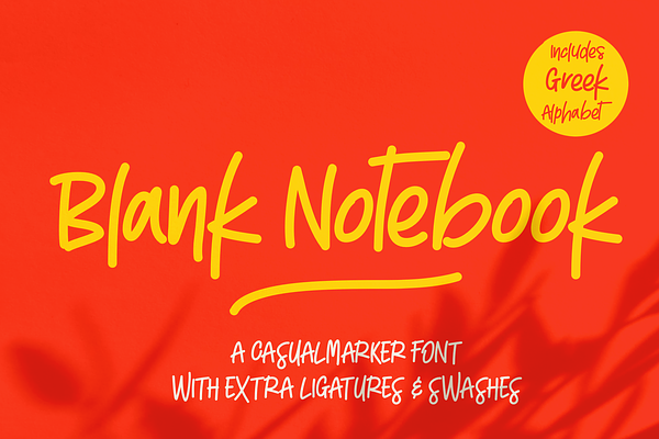 Blank Notebook + Extras