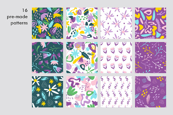 Abstract spring set in Illustrations - product preview 2