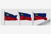 Set of Liechtenstein flag vector