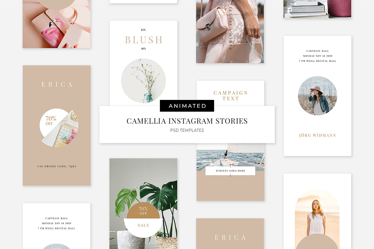 ANIMATED Сamellia Instagram Stories in Instagram Templates - product preview 8