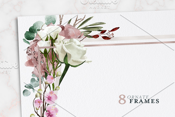 English Garden Watercolour florals in Illustrations - product preview 4