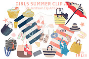 Girl's Summer (Clip Art)