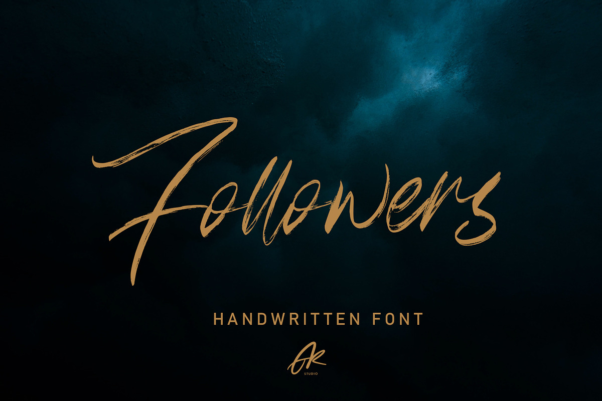 Follower Handwritten Brush Font in Script Fonts - product preview 8