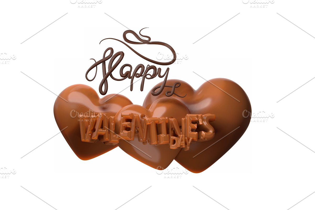 Happy Valentine's Day lettering with in Objects - product preview 8