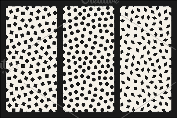 Minimal seamless monochrome patterns in Patterns - product preview 5