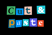 Cut & Paste Font