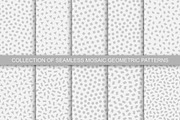 Trendy seamless patterns with shapes
