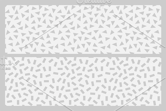 Trendy seamless patterns with shapes in Patterns - product preview 7