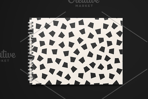 Trendy seamless patterns with shapes in Patterns - product preview 1