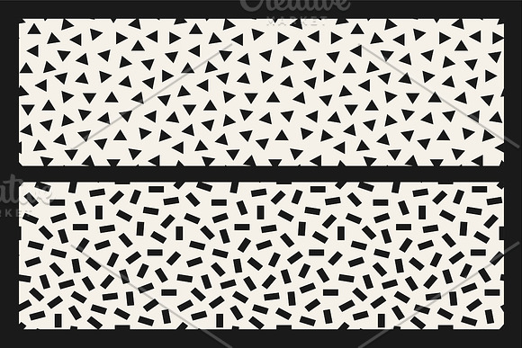 Trendy seamless patterns with shapes in Patterns - product preview 6