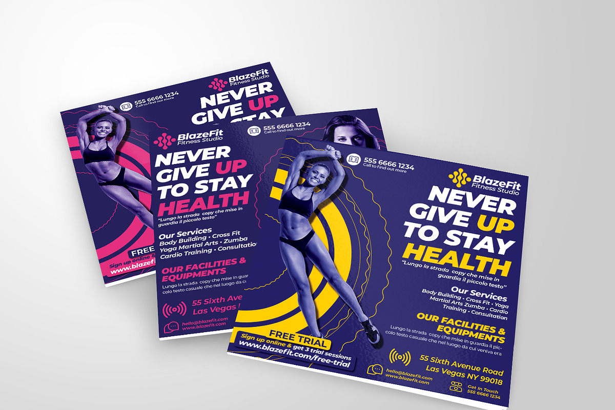 Fitness Sports Flyer in Flyer Templates - product preview 8