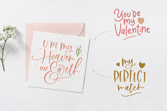 Valentines Day Quotes & Phrases in Objects - product preview 3