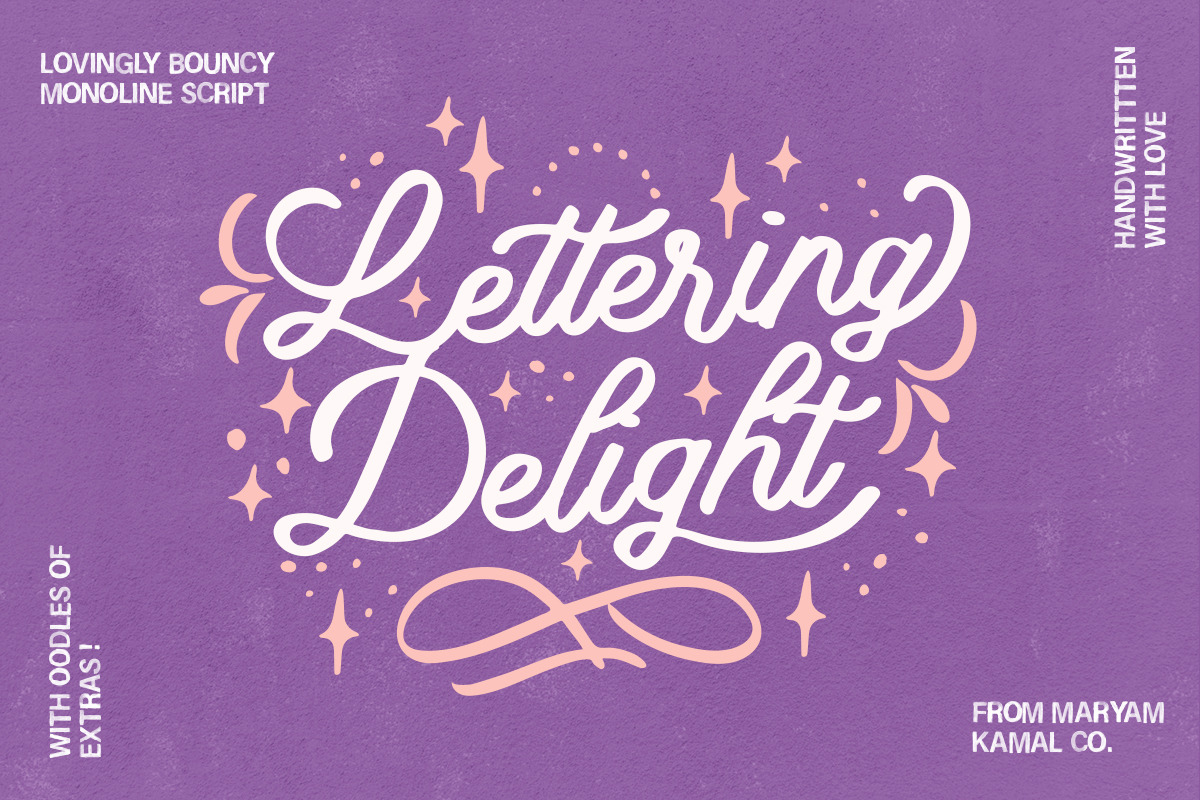 Lettering Delight Script Font in Script Fonts - product preview 8