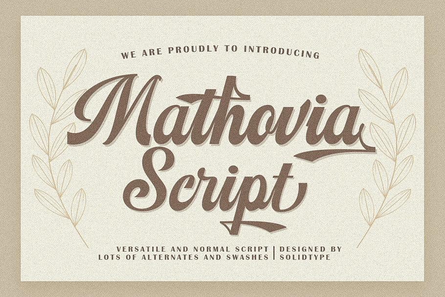 Mathovia Script in Script Fonts - product preview 8