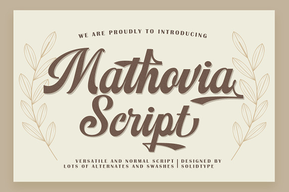 Mathovia Script in Script Fonts - product preview 6