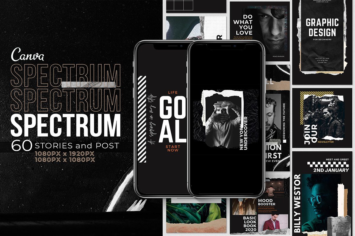 Spectrum Stories and Post | Canva in Instagram Templates - product preview 8