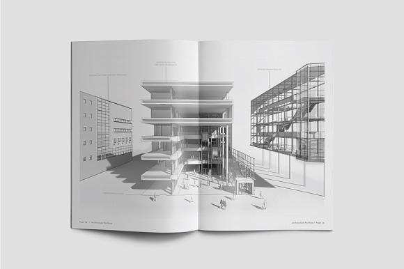 Architecture Portfolio/Brochure in Brochure Templates - product preview 7