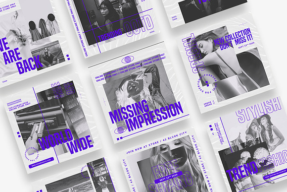 Negative Hype Instagram Templates in Instagram Templates - product preview 5