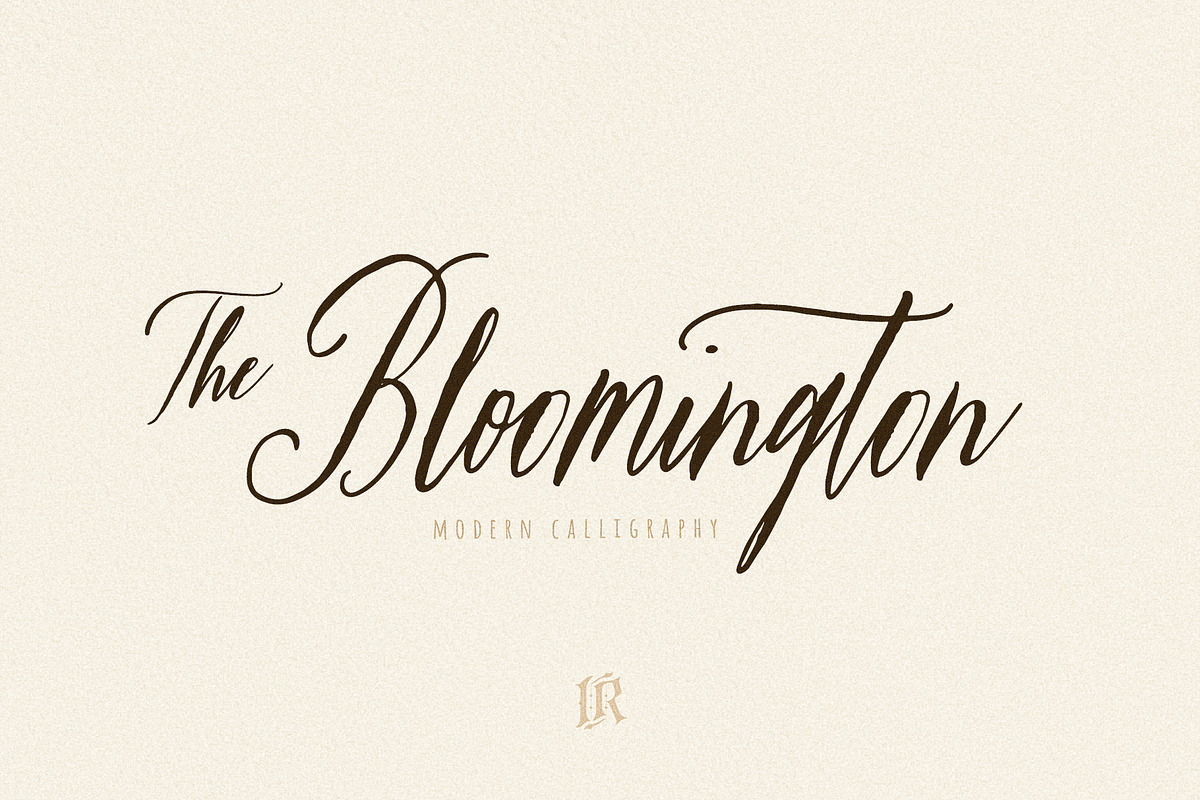 The Bloomington Font in Script Fonts - product preview 8