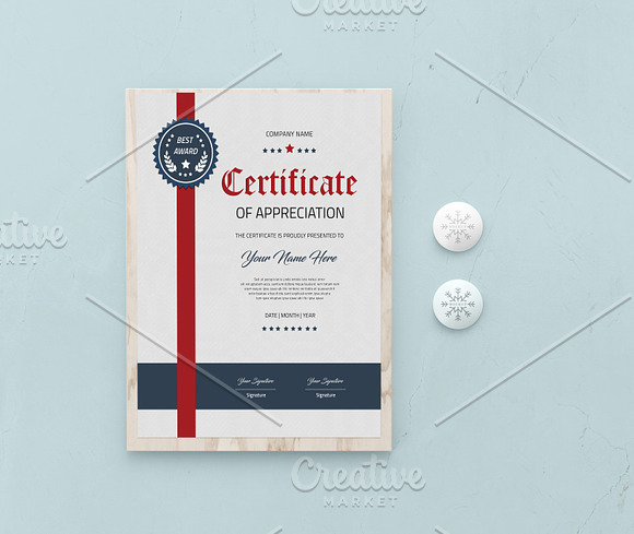 Certificate of Appreciation V24 in Stationery Templates - product preview 2