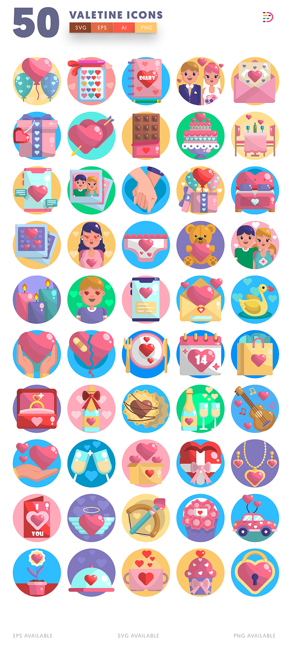 Valentine Icons in Icons - product preview 2