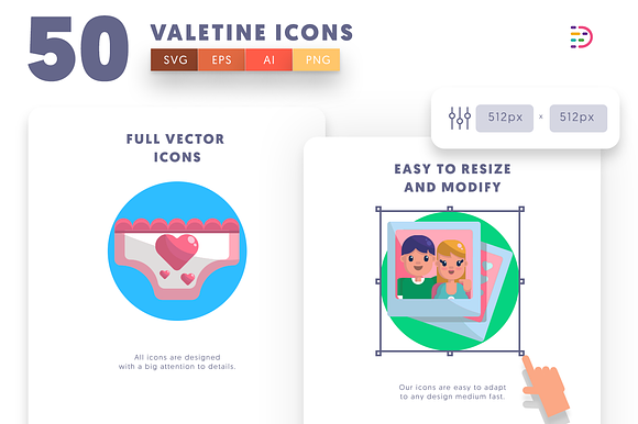 Valentine Icons in Icons - product preview 5